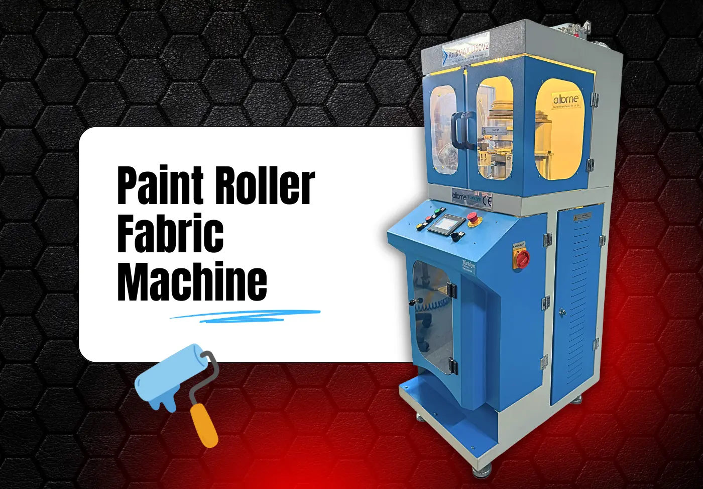 paint roller fabric machine